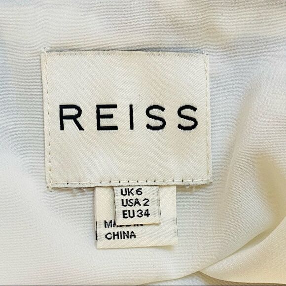 REISS Stara Print Pleated skirt size 2 - Picture 5 of 10